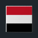 Jemen-Flagge Button<br><div class="desc">Anpassbare World Flag Produkte - Bitte fühlen Sie sich frei,  Ihren eigenen Text hinzuzufügen.</div>