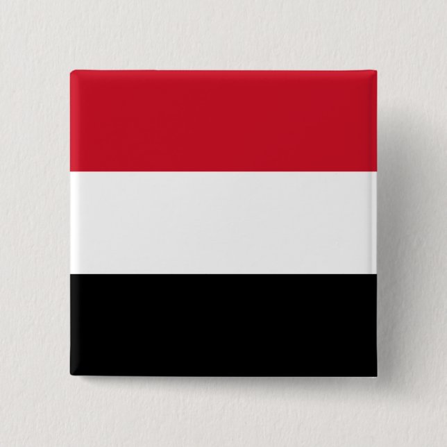 Jemen-Flagge Button (Vorderseite)