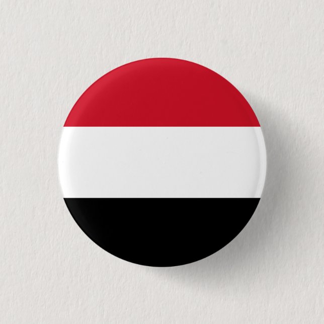 Jemen-Flagge Button (Vorderseite)