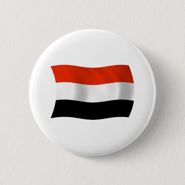 Jemen-Flagge-Button Button (Vorderseite)