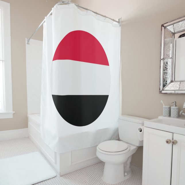 Jemen-Flagge Duschvorhang (Beispiel)