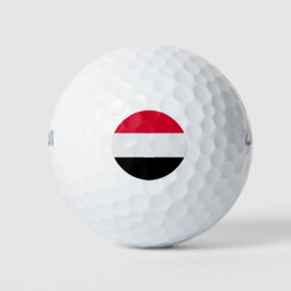 Jemen-Flagge Golfball