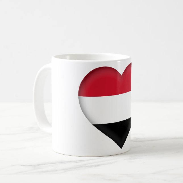Jemen-Flagge Kaffeetasse (Vorderseite Links)