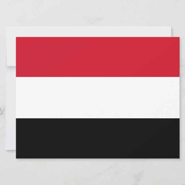 Jemen-Flagge Karte (Vorderseite)