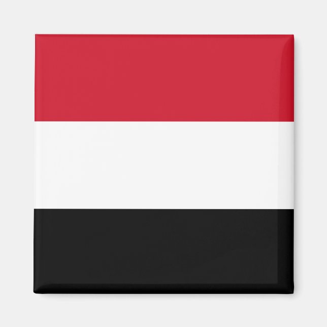 Jemen-Flagge Magnet (Vorne)