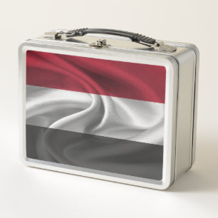 Jemen-Flagge Metall Brotdose