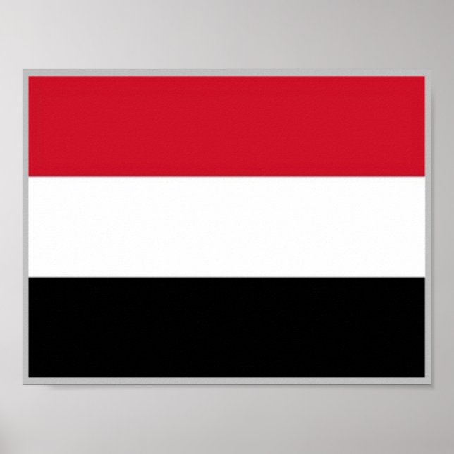 Jemen - Flagge - Poster (Vorne)