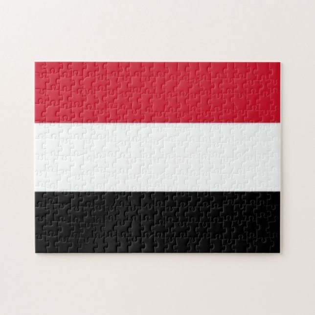 Jemen - Flagge - Puzzle (Horizontal)