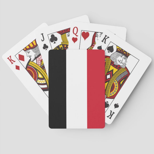 Jemen-Flagge Spielkarten (Rückseite)