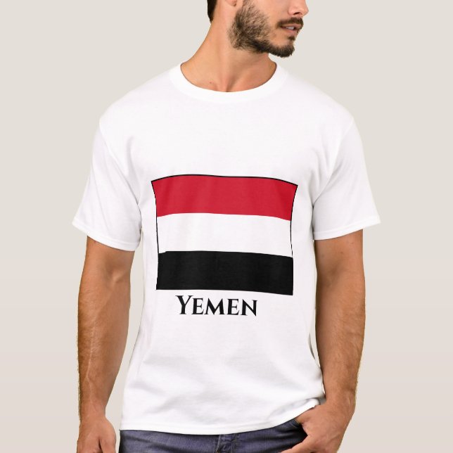 Jemen-Flagge T-Shirt (Vorderseite)