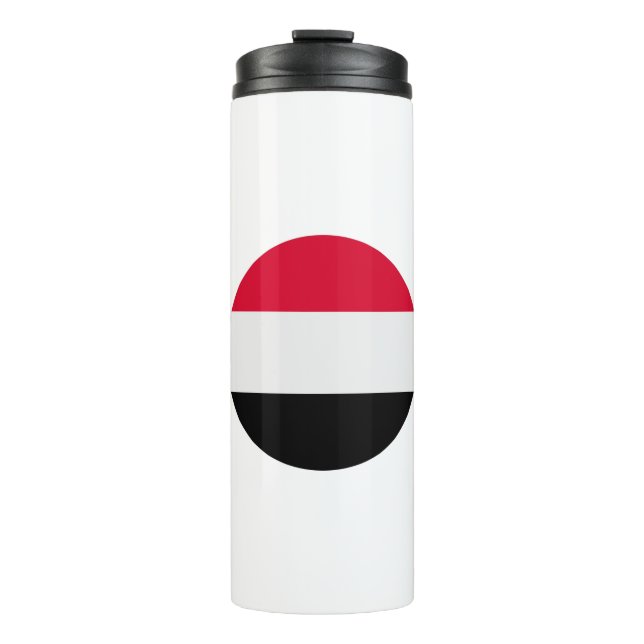 Jemen-Flagge Thermosbecher (Vorderseite)