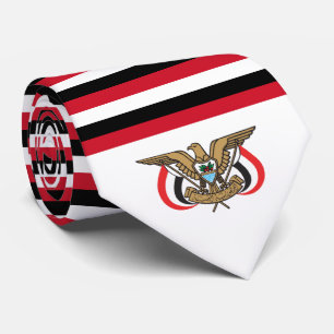 Jemen-Flagge und -Emblem, Flagge Krawatte