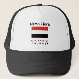 Jemen Jemenische Flagge Personalisiert  Truckerkappe