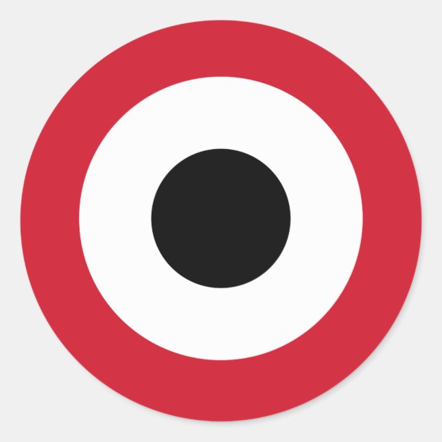 Jemen Land roundel Flaggen Symbol Kreis Armee Runder Aufkleber (Vorderseite)