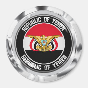 Jemen-RundEmblem Magnet