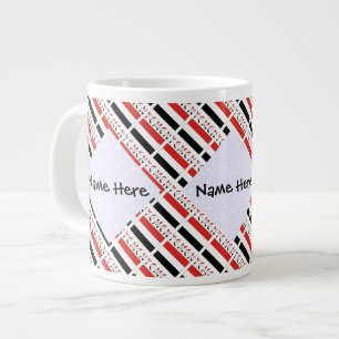 Jemenische Jemenitische Flagge Kacheln Schwarze Pe Jumbo-Tasse