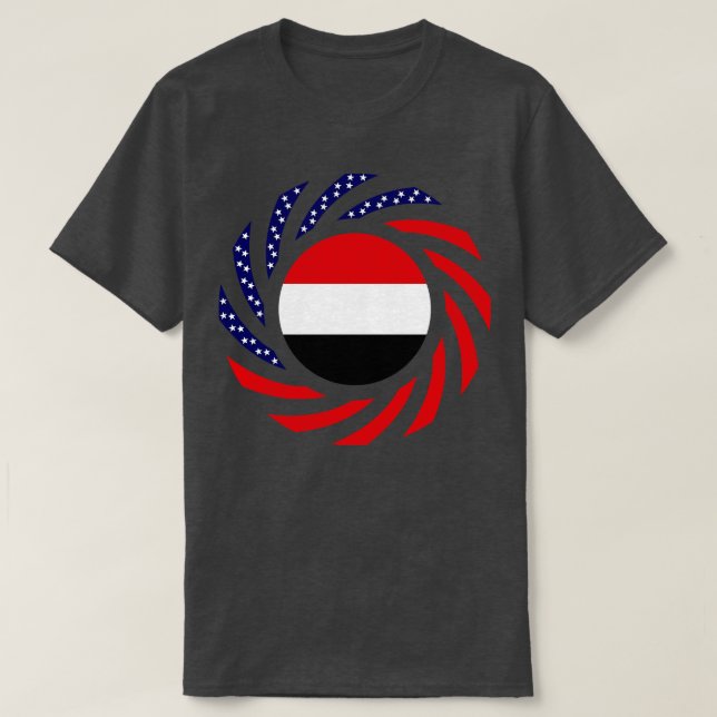 Jemenitisch-Amerikanische Multinationale Patriot-F T-Shirt (Design vorne)