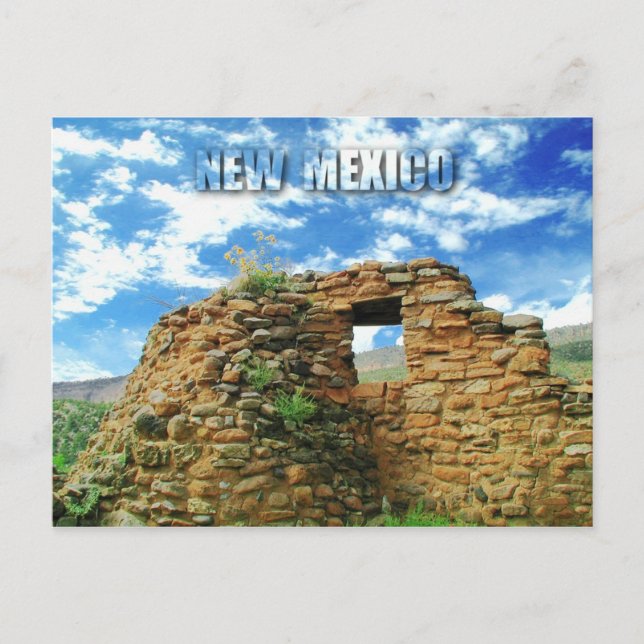 Jemez Pueblo Ruins, Jemez Staat Monument, NM Postkarte (Vorderseite)