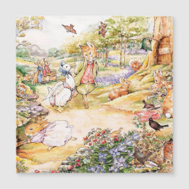 Jemima Puddle Duck geht mit Herrn Fox spazieren Magneteinladung