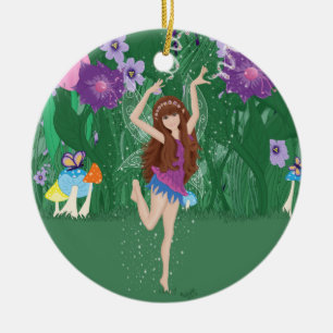 Jen die tanzende Blume Fairy Keramik Ornament
