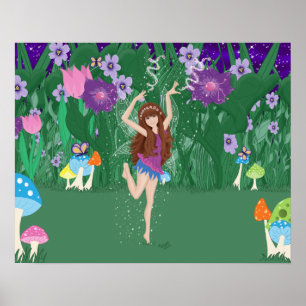 Jen die tanzende Blume Fairy Poster