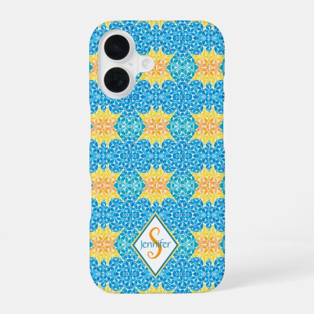 Jen Mosaic IPhone Case iPhone 16 Hülle (Rückseite)