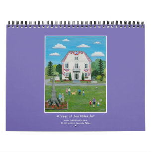 Jen Niles Art 12 Monate Wandkalender