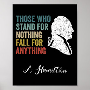 Jene, die nichts stehen, fallen Hamilton Poster