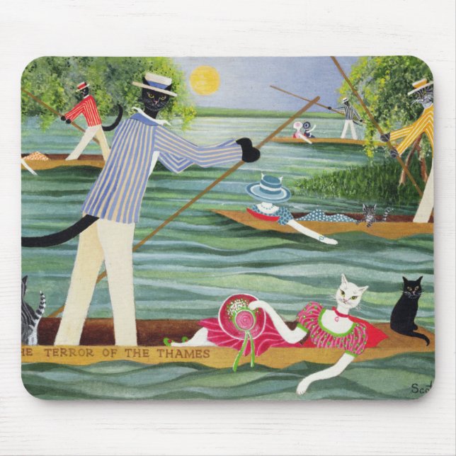 Jene Sommer-Stocherkähne Mousepad (Vorne)
