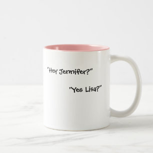 Jene verflixte Katzen-Tasse Zweifarbige Tasse