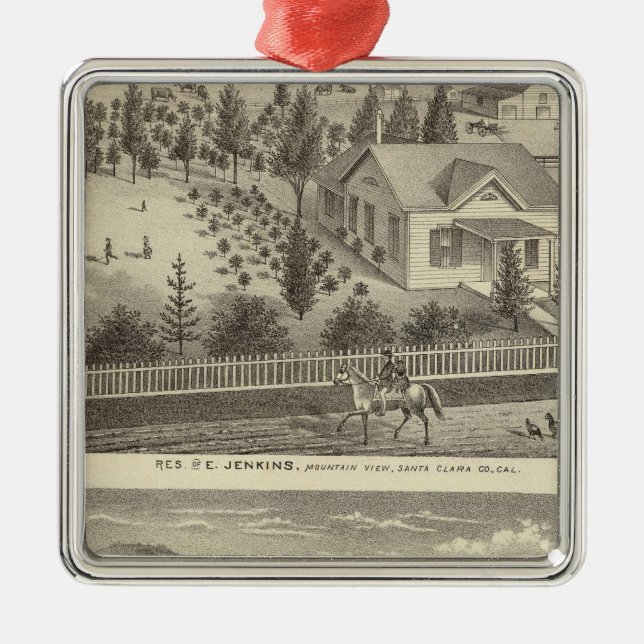 Jenkins, Snyder Residenzen Silbernes Ornament (Vorne)