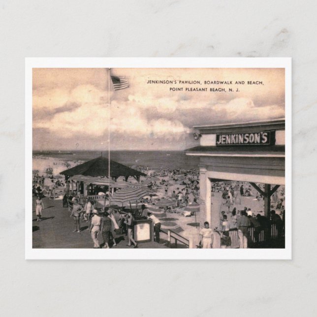 Jenkinson, Boardwalk, Point Pleasant NJ Vintag Postkarte (Vorderseite)