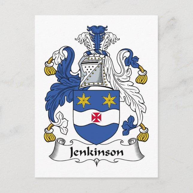 Jenkinson Familienwappen Postkarte (Vorderseite)