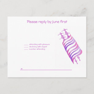 Jenna Alli Pink Torah Bat Mitzvah Einladung UAWG