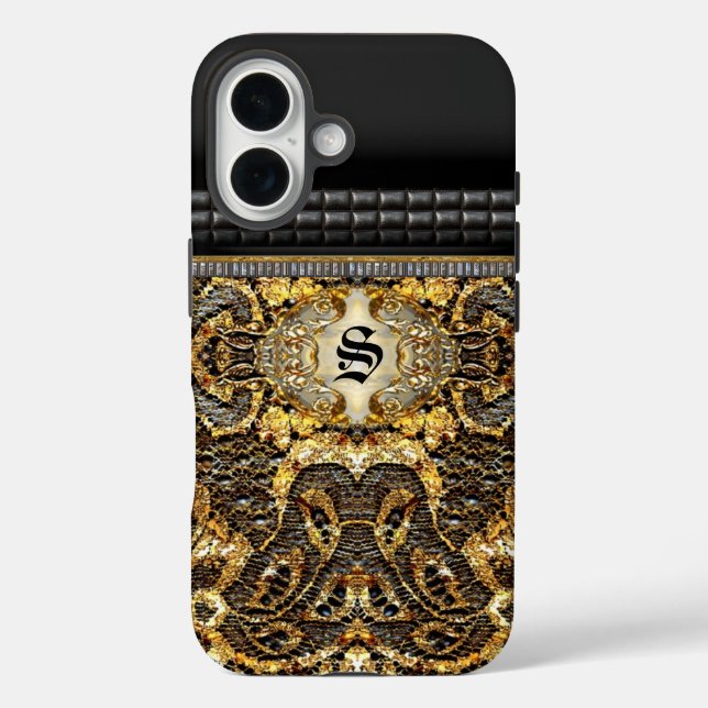 Jenner Elegant Pattern Monogram Case-Mate iPhone Hülle (Rückseite)