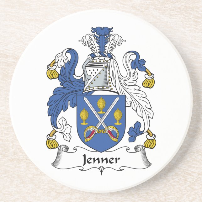 Jenner Familienwappen Sandstein Untersetzer (Vorne)