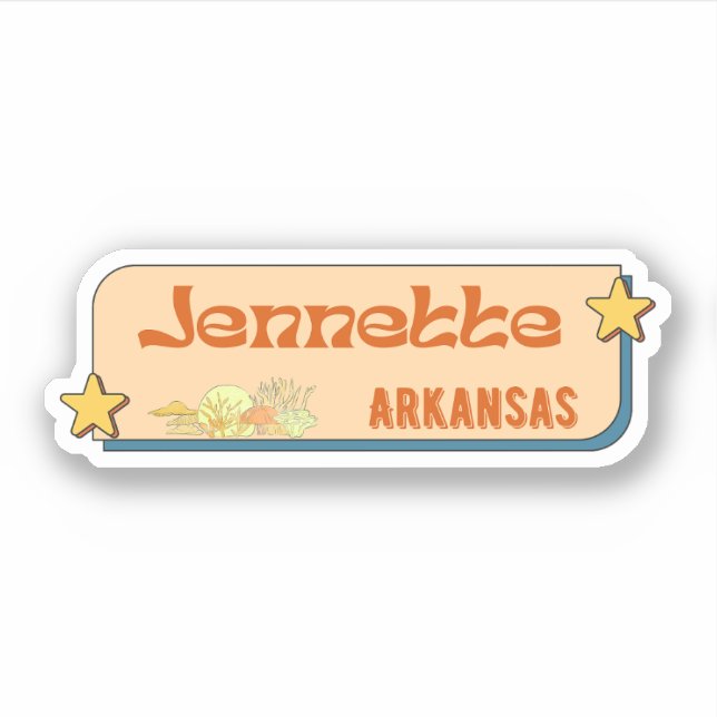 Jennette, Arkansas Sticker (Vorderseite)