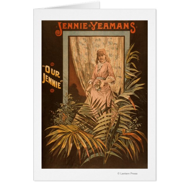 Jennie Yeamans "Our Jennie" Play Poster (Vorne)