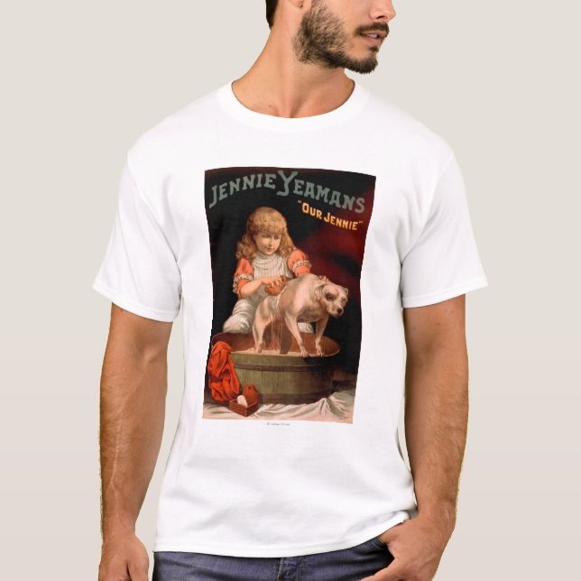 Jennie Yeamans "unser Jennie" Mädchen-waschender T-Shirt (Vorderseite)