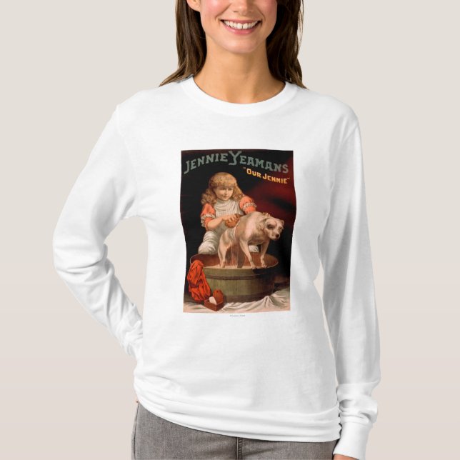 Jennie Yeamans "unser Jennie" Mädchen-waschender T-Shirt (Vorderseite)