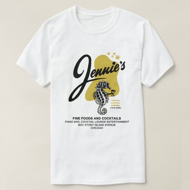 Jennie's Restaurant & Lounge, Chicago, IL T-Shirt (Design vorne)