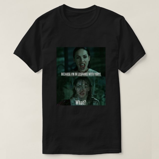 Jennifer Body Funny Zitat Im lesbischen Leben mit  T-Shirt (Design vorne)