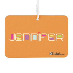 JENNIFER Contempo Glo-FarbeLufterfrischer: Orange Autolufterfrischer