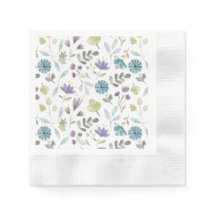 Jennifer Floral Winter Blume Napkins