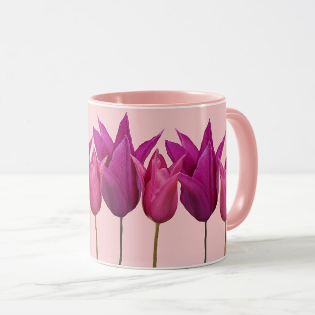 Jennifer hübsch pink tulip fun tasse (VorderseiteRechts)