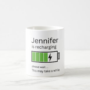 Jennifer lädt Personalisierten individuelle Name a Kaffeetasse