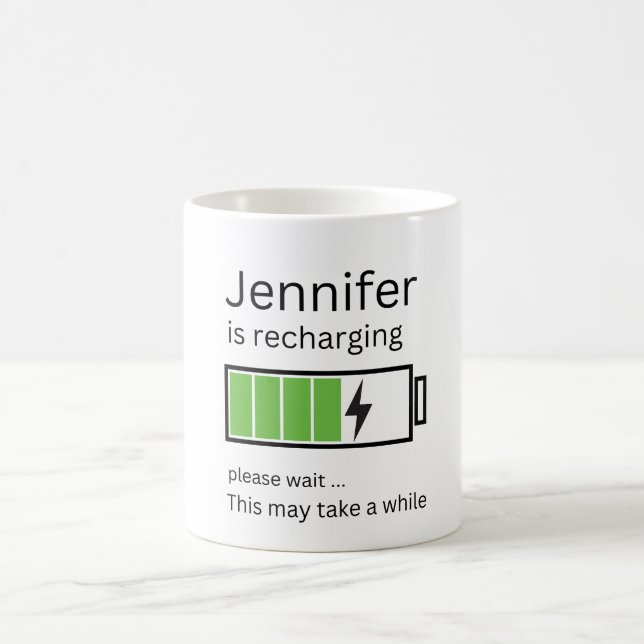 Jennifer lädt Personalisierten individuelle Name a Kaffeetasse (Mittel)