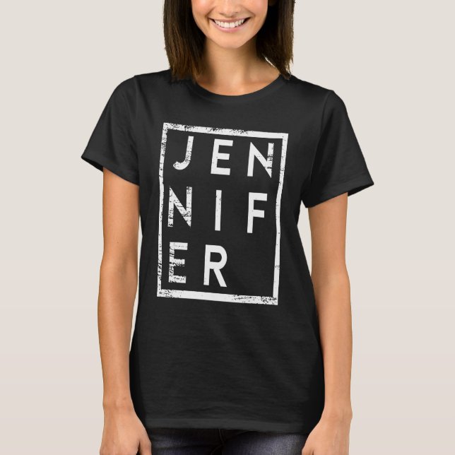 Jennifer Minimalismus T-Shirt (Vorderseite)