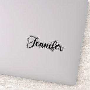 Jennifer Name - Handgeschriebene Kalligrafie Aufkleber