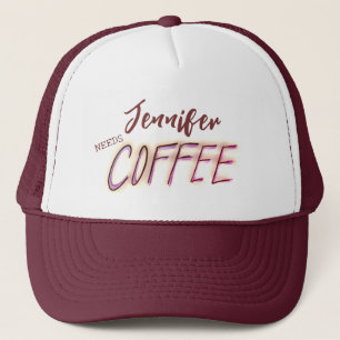 Jennifer Needs Coffee Truckerkappe